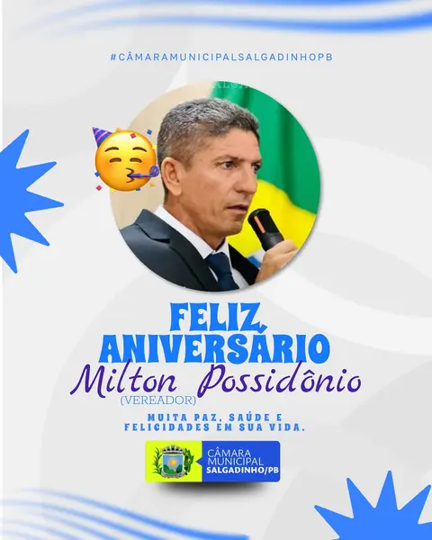 Hoje é dia de comemorar o aniversário do vereador @miltonp.maia