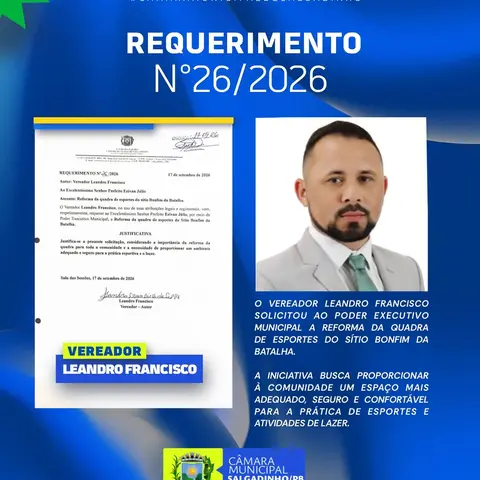 📜 REQUERIMENTO APRESENTADO!
