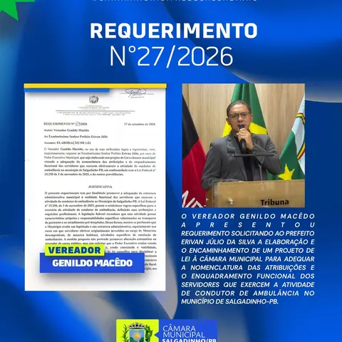 📜 REQUERIMENTO APRESENTADO!