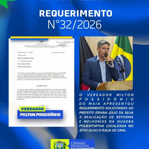 📜 REQUERIMENTO APRESENTADO!
