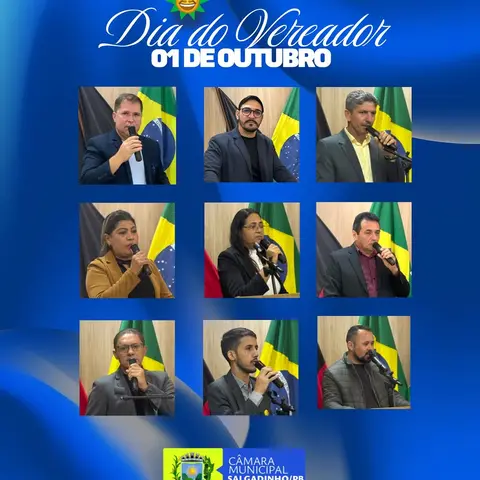 🏛️ 1º de outubro — Dia do Vereador
