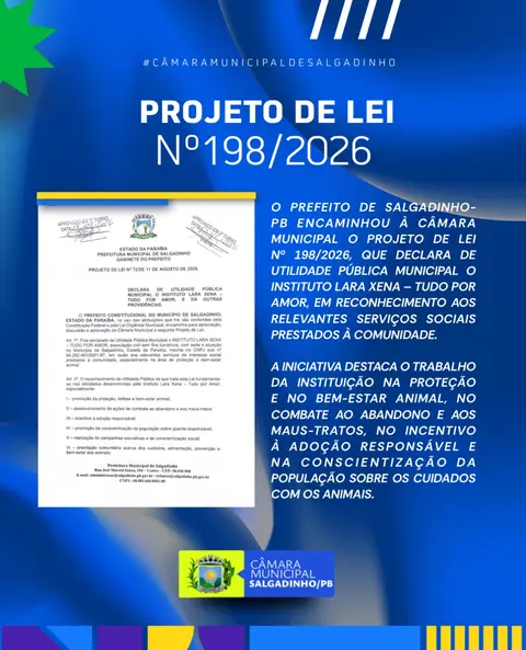 📜 PROJETO DE LEI APRESENTADO!
