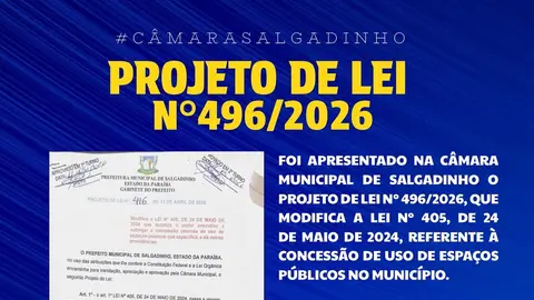 PL em Salgadinho: Concessão para posto de combustíveis e impulso à economia