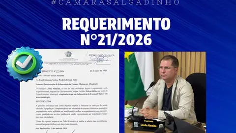 Saúde em Salgadinho: Vereador Leudo Almeida propõe laboratório municipal