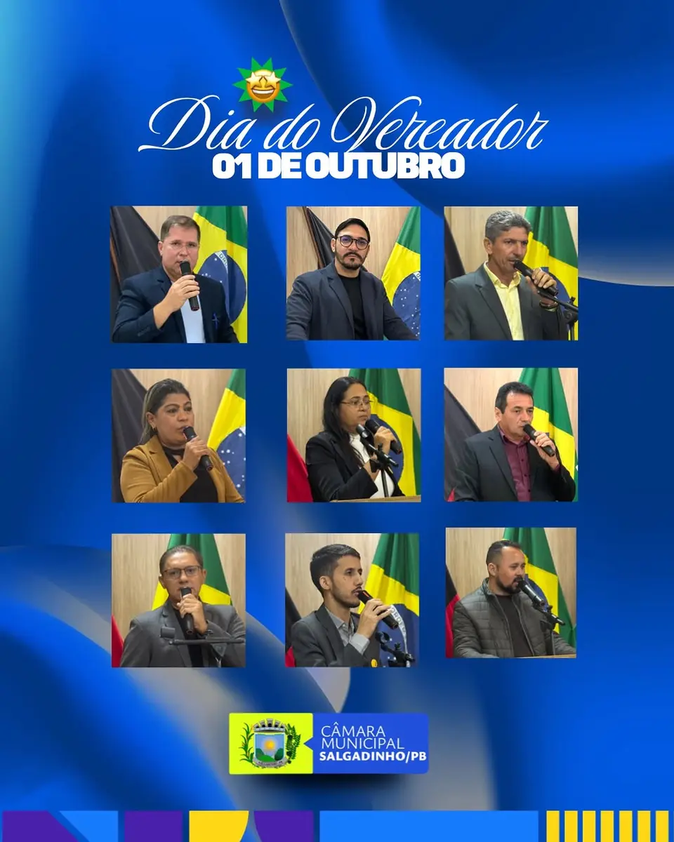 Câmara de Salgadinho homenageia vereadores no Dia do Vereador