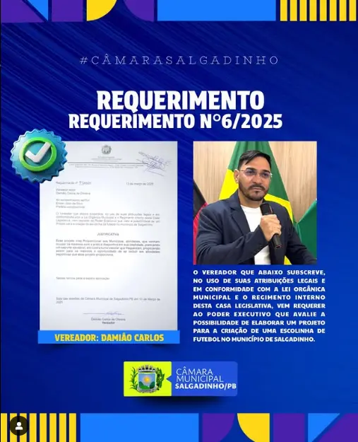 REQUERIMENTO APRESENTADO!