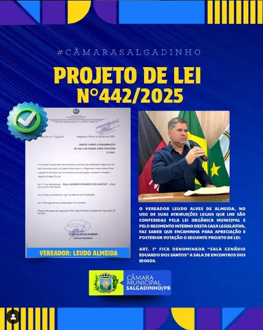 PROJETO DE LEI APRESENTADO!