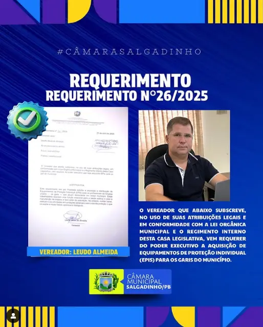 REQUERIMENTO APRESENTADO!