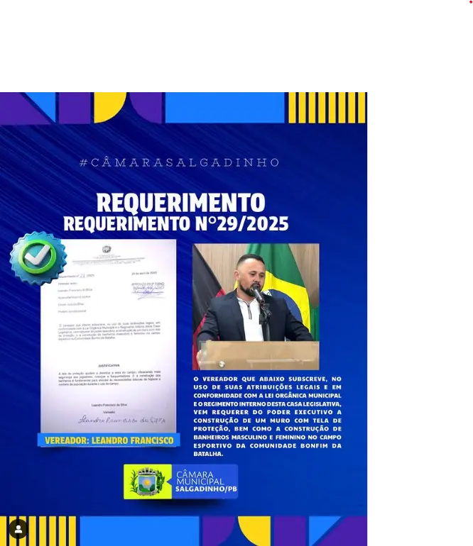 REQUERIMENTO APRESENTADO!