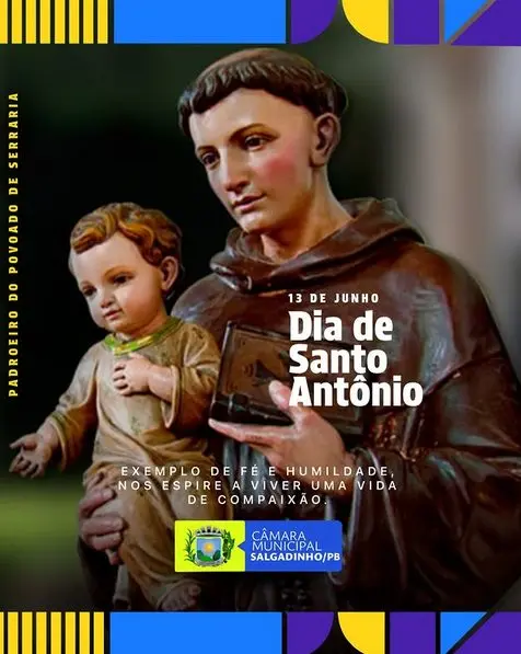 13 de junho: Dia de Santo Antônio, padroeiro do povoado de Serraria