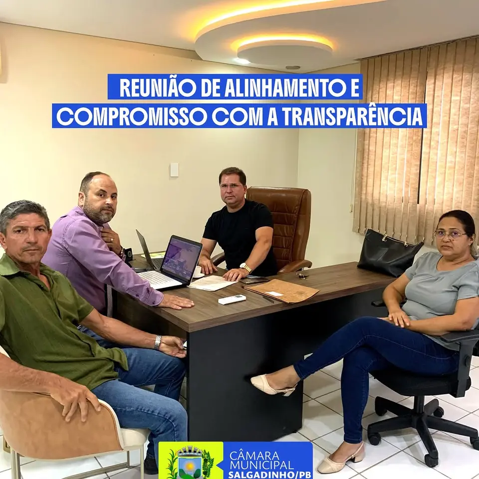 Câmara alinha trabalhos legislativos para gestão transparente e responsável