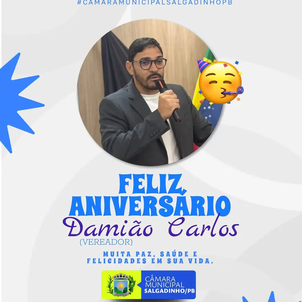 Câmara Municipal celebra aniversário do Vereador Kaka Gustavo com votos de sucesso