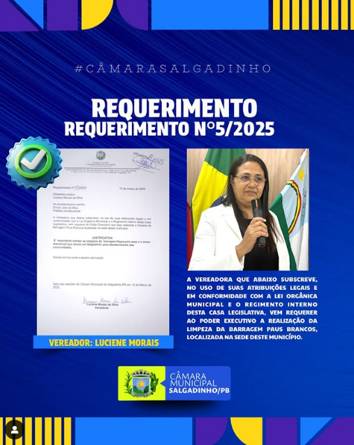 REQUERIMENTO APRESENTADO!